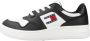 Tommy Hilfiger TJW Retro Basket Essential Sneakers Zwart Ecru - Thumbnail 5