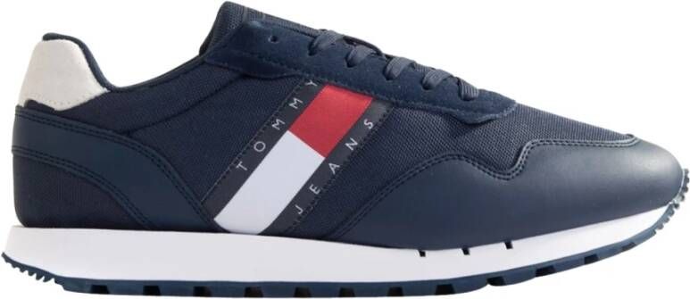 Tommy Hilfiger Tommy Jeans Retro Leather Sneakers Leren Sneaker Heren Blauw - Foto 6