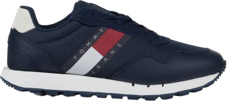 Tommy Hilfiger Tommy Jeans Retro Leather Sneakers Leren Sneaker Heren Blauw - Foto 5