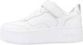 Tommy Jeans Sneakers met plakband en flatform White Dames - Wit