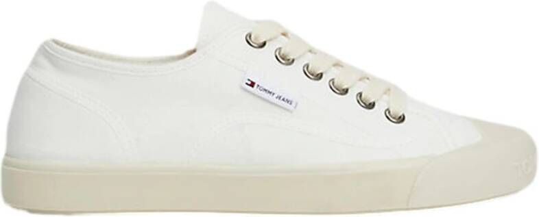 TOMMY JEANS Sneakers TJM LACE UP CANVAS COLOR met label vrijetijdsschoen lage schoen veterschoen