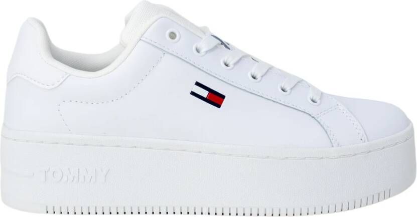 Tommy Hilfiger Witte Essential Platform Sneakers voor Dames White Dames - Foto 11