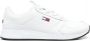 Tommy Hilfiger Sportieve witte vetersneakers met contrastdetails White Heren - Thumbnail 8