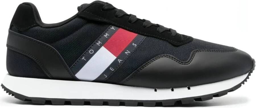 TOMMY JEANS Tommy Hilfiger Retro Leather TJM Essential Heren Sneakers Zwart - Foto 5