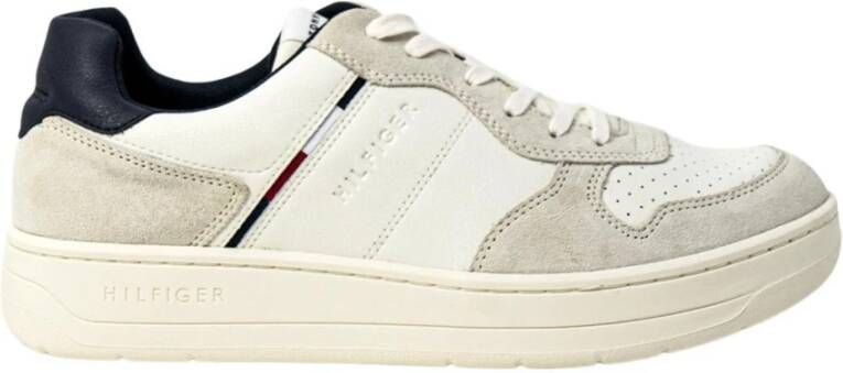Tommy Jeans Witte herensneakers van Tommy Hilfiger Jeans White Heren