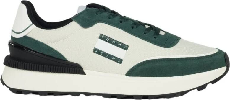 Tommy Jeans Technische Hardloopschoenen Green Heren