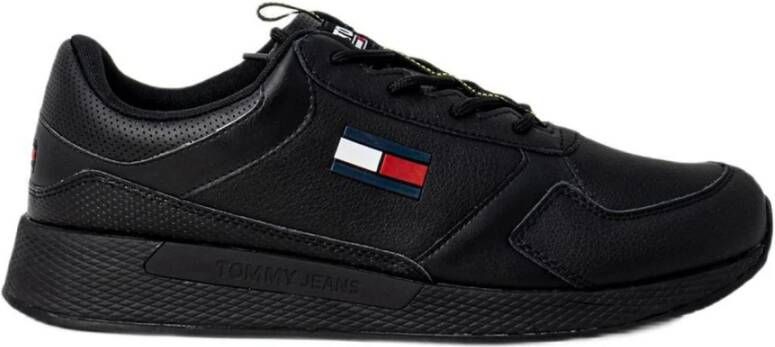 TOMMY JEANS Sneakers FLEXI LEATHER TJM RUNNER met logovlaggetje