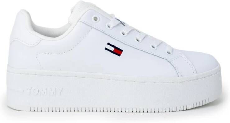 Tommy Hilfiger Witte Essential Platform Sneakers voor Dames White Dames - Foto 8