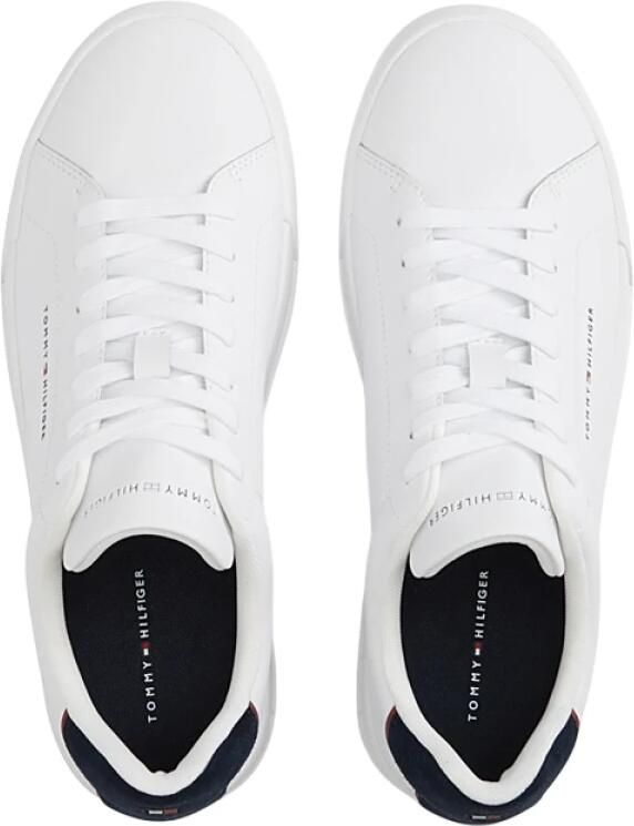 Tommy Hilfiger Sneakers TH COURT LTH DETAIL ESS vrijetijdsschoen lage schoen veterschoen met zijlijk logo-opdruk - Foto 8