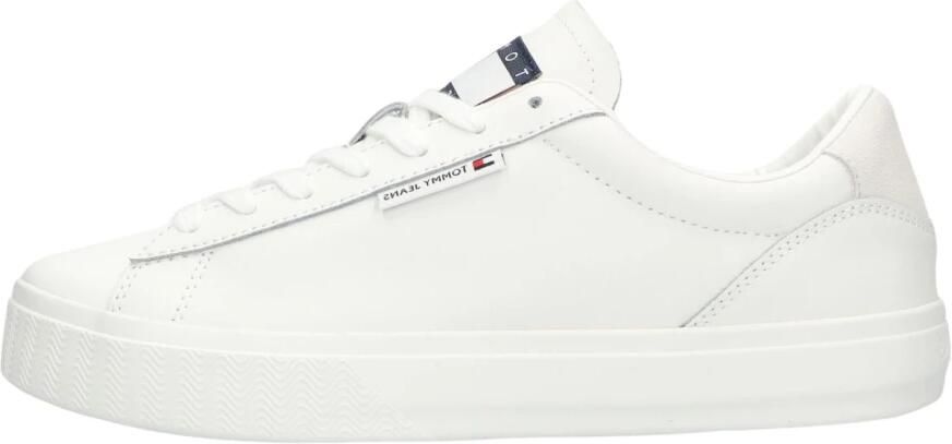 TOMMY JEANS Plateausneakers TJW CUPSOLE SNEAKER ESS met logo-patch op de tong vrijetijdsschoen lage schoen veterschoen - Foto 5