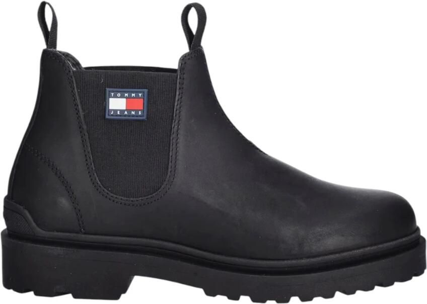 Tommy Jeans Leren Chelsea Boots met Profielzool - Foto 3