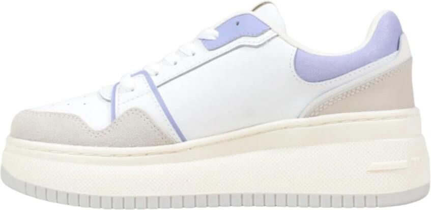 Tommy Jeans Sneakers laag beige ecru lavendel - Foto 4