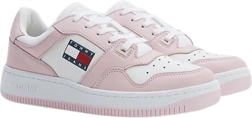 TOMMY HILFIGER Retro Basket wmn Roze Leer Lage sneakers - Foto 2