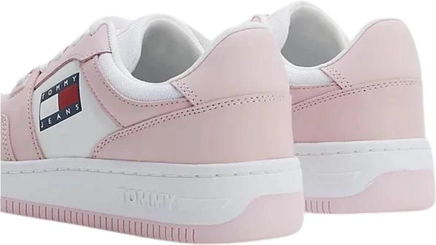 TOMMY HILFIGER Retro Basket wmn Roze Leer Lage sneakers - Foto 3