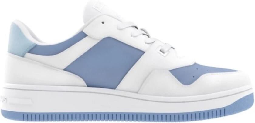 Tommy Jeans Retro Basket Tonal Logo Schoenen Blauw Vrouw