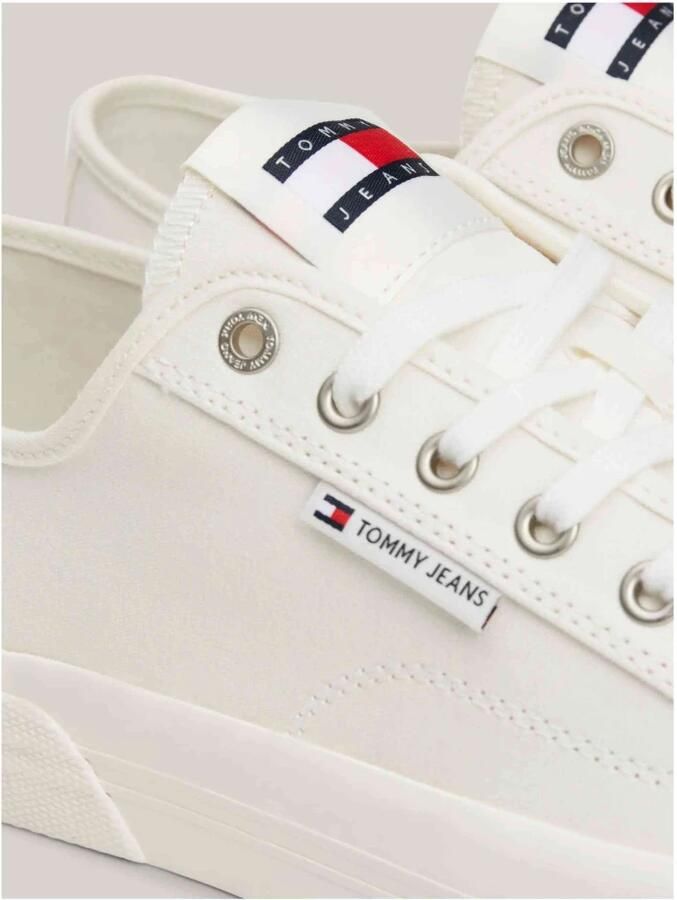 TOMMY JEANS Sneakers TJM LACE UP CANVAS COLOR met label vrijetijdsschoen lage schoen veterschoen