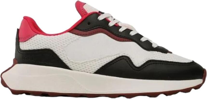 Tommy Jeans Hardloopschoenen van mesh en leer Zwart Multicolor Heren