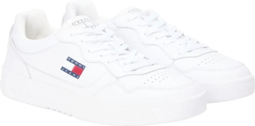 TOMMY JEANS Sneakers (NEW) TJM CUPSOLE LEATHER ESS vrijetijdsschoen lage schoen veterschoen in basket-look - Foto 8