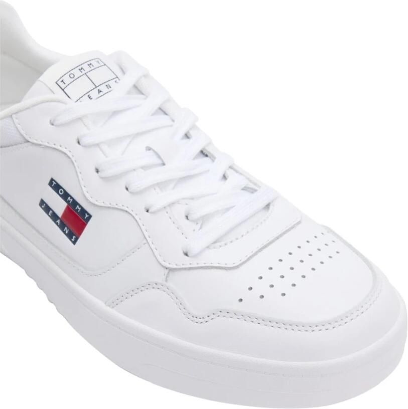 TOMMY JEANS Sneakers (NEW) TJM CUPSOLE LEATHER ESS vrijetijdsschoen lage schoen veterschoen in basket-look - Foto 4