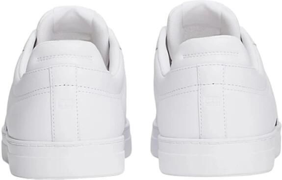 Tommy Jeans Witte Leren Sportieve Sneakers