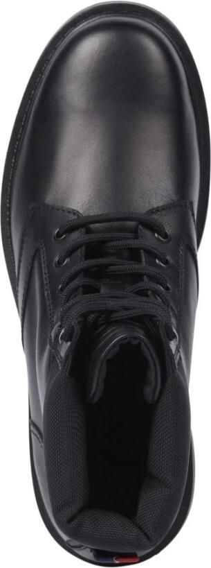 TOMMY JEANS Veterschoenen TJM LACE UP BOOT hakken veterschoenen met gewatteerde schaprand