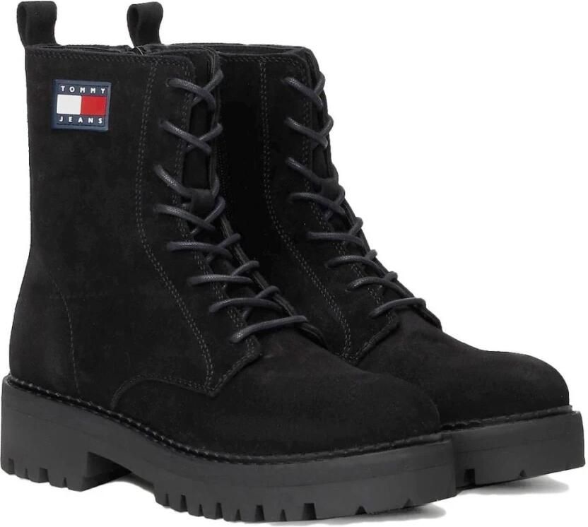 Tommy Jeans Zwarte Veterschoenen voor Vrouwen - Foto 2