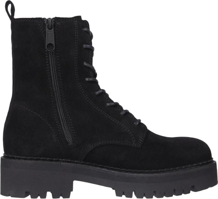 Tommy Jeans Zwarte Veterschoenen voor Vrouwen