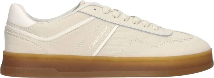Tommy Jeans Witte Canvas Sneakers The Greenwich