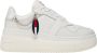 Tommy Jeans Witte Leren Platform Sneakers met Veters White Dames - Thumbnail 2