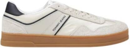 Tommy Jeans Witte Leren Sneakers Lente Zomer