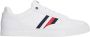 Tommy Jeans Witte Leren Sportieve Sneakers - Thumbnail 1