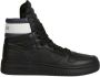 Tommy Jeans Zion 1 Schoen Zwarte Leren Sneakers Black Heren - Thumbnail 8