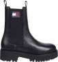 TOMMY JEANS Chelsea-boots TJW URBAN CHELSEA hakken enkellaars instapschoen met stretchinzet - Thumbnail 2
