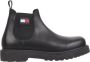 TOMMY JEANS Chelsea-boots TJM LEATHER CHELSEA BOOT hakken zakelijke mode instaplaarzen enkellaars breedte g - Thumbnail 2