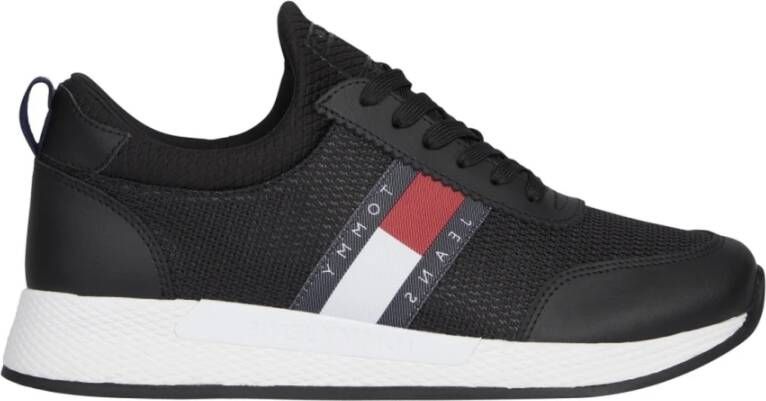 Tommy Jeans Zwarte Flexi Runner Schoen Black Dames