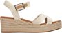 TOMS Audrey naturel | linnen sleehak sandalen Beige Textiel Sandalen met hak Dames - Thumbnail 3