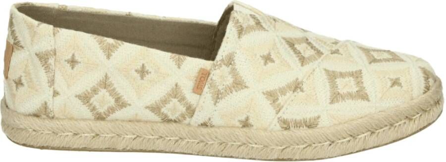 TOMS Alpargata Rope 2.0 | Geo Naturel Beige Textiel Espadrilles Dames