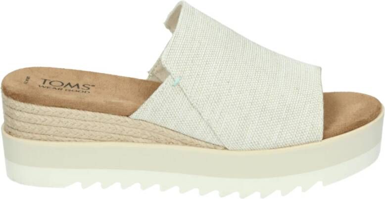 Toms Hakken Creme Diana mule sleehakken creme