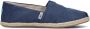 TOMS Seasonal classic Blauw Canvas Espadrilles Dames - Thumbnail 2