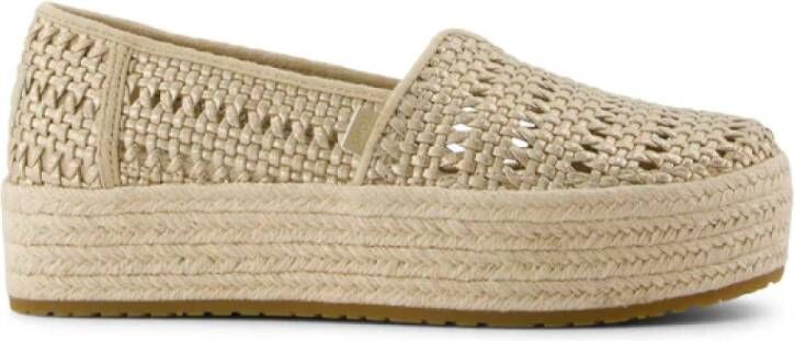 TOMS Valencia espadrilles goud Textiel Dames