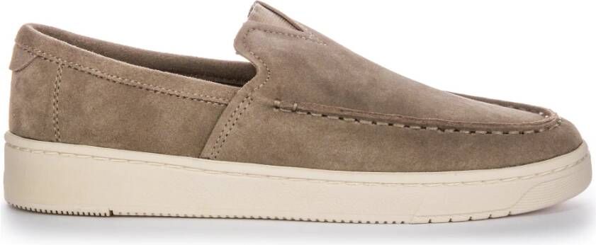 TOMS TRVL Lite brede loafers van suède Taupe Suede Loafers Heren