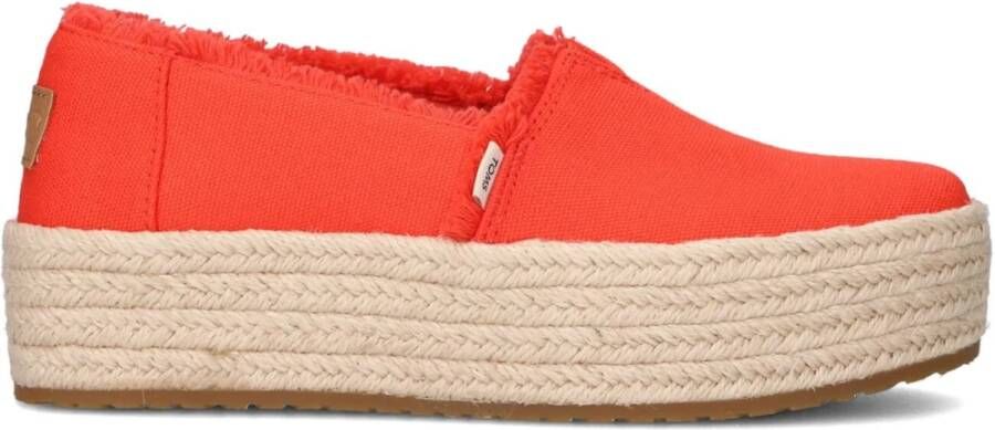 Toms Rode Valencia Espadrilles voor Dames