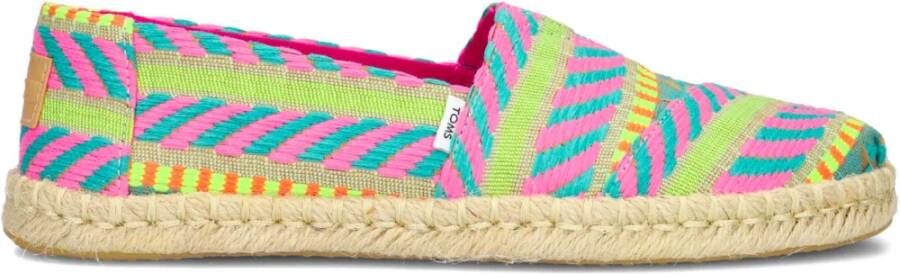 TOMS Rope Espadrilles in Multi-Kleur Textiel Multicolor Dames