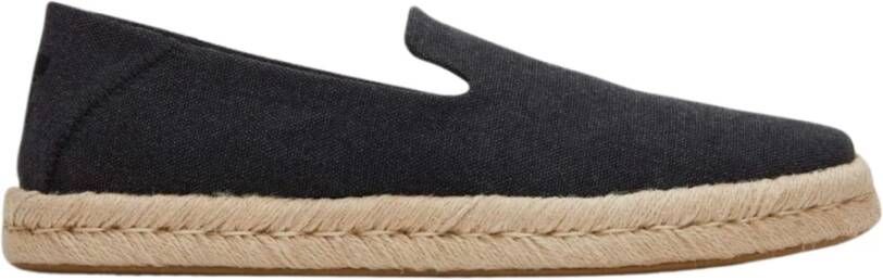 TOMS Santiago espadrille Zwart Katoen Espadrilles Heren