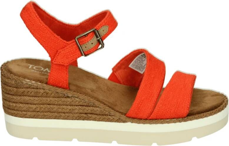 TOMS Shoes DARYA~~~~~~~~~~~~~~~~~~~~~~~~~ Sandalen met hak Dames Sandalen Rood
