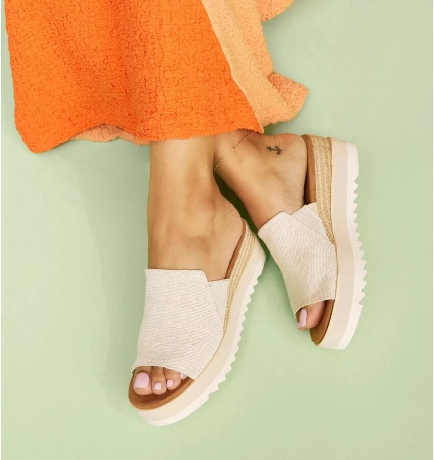 Toms Diana Mule White Onyx Stijlvol en Comfortabel Plateau Slipper - Foto 2
