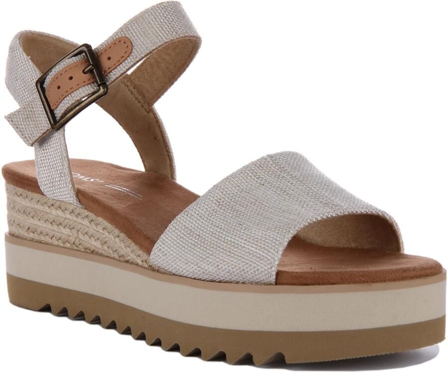 TOMS Shoes DIANA~~~~~~~~~~~~~~~~~~~~~~~~~ Sandalen met hak Dames Sandalen Wit beige - Foto 13