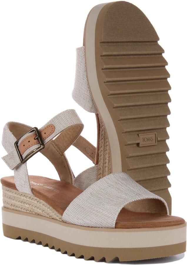 TOMS Shoes DIANA~~~~~~~~~~~~~~~~~~~~~~~~~ Sandalen met hak Dames Sandalen Wit beige - Foto 15