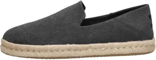 TOMS Shoes Toms Santiago Recycled Cotton Canvas Black Slip-on - Foto 6