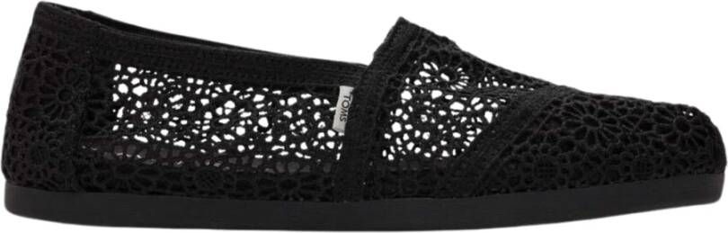 TOMS Zwarte Alpargata Loafers Black Dames